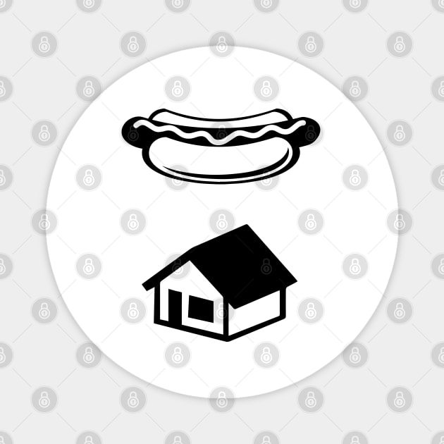 Kevins Hot Dog House Magnet by Meta Cortex